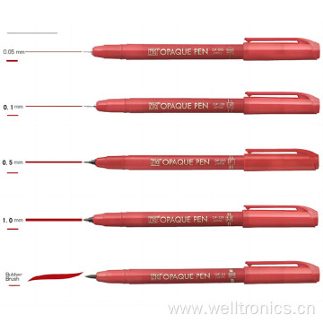 Waterproof ZIG Film Oqaque Pen Red